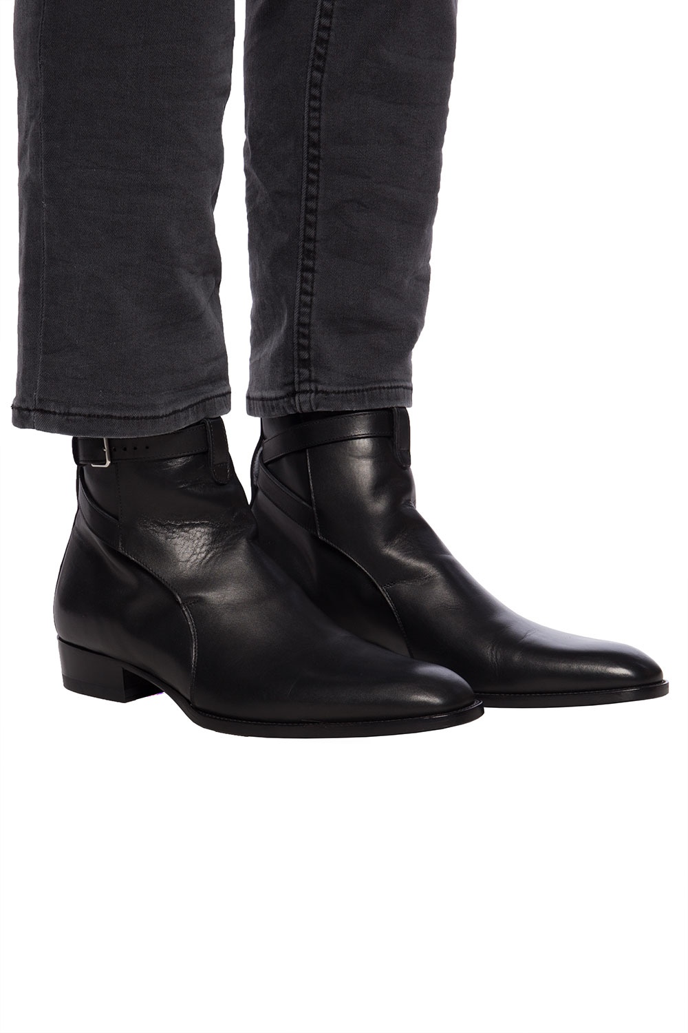 Wyatt Jodhpur' leather ankle boots Saint Laurent - Vitkac Canada